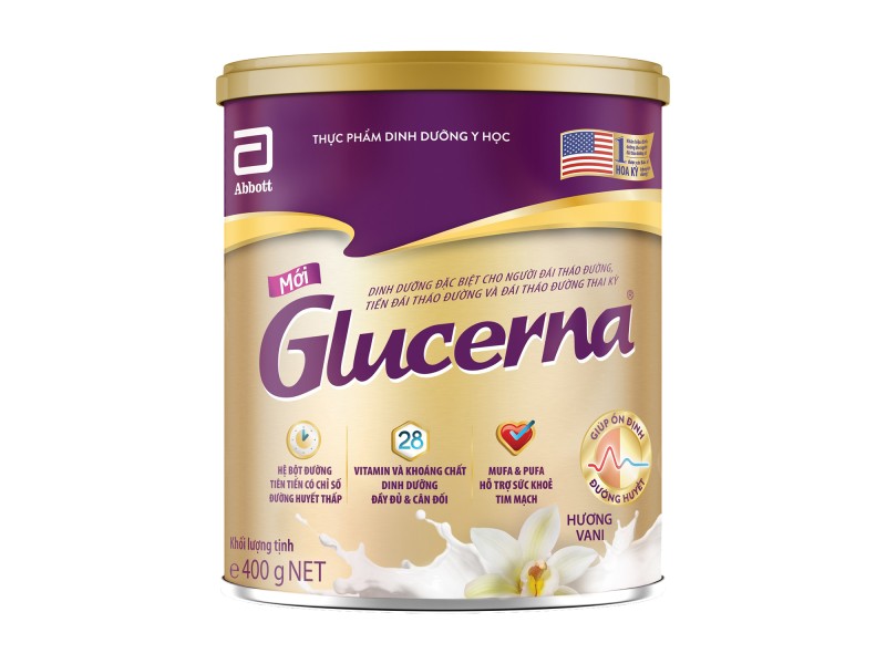 Sữa bột dinh dưỡng cho người đái tháo đường Abbott Glucerna (400g)